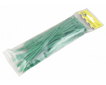Assorted Sized Green Cable Ties (75 per pack)